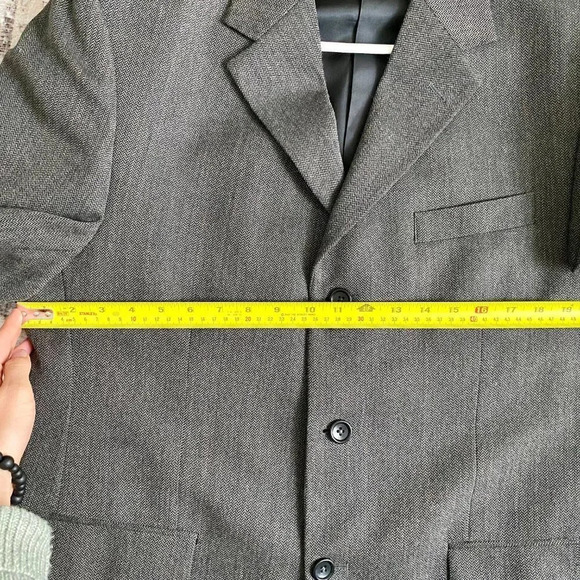 Men's'  Gray Britches Wool Sport Coat/Blazer - 42R/107 - Picture 12 of 15